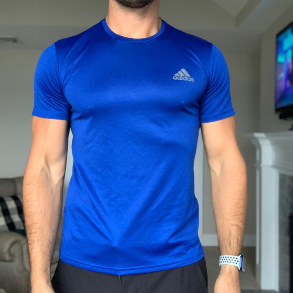 Blue Adidas Climate Cool Tee